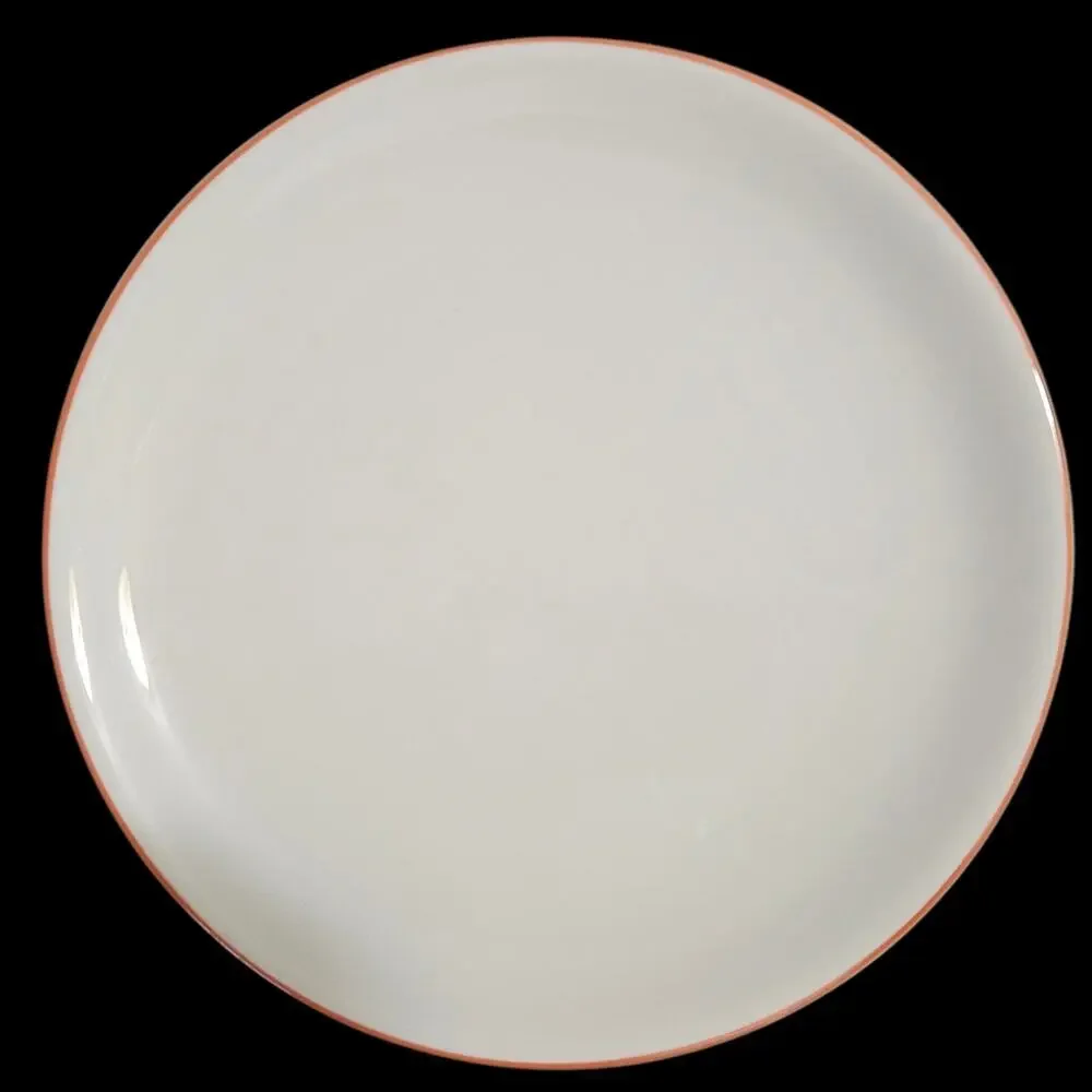 Vintage Syracuse China Coral Rim Salad Plates Set of 3 Restaurant Ware USA 8